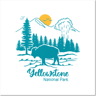 Yellowstone National Park Posters and Art